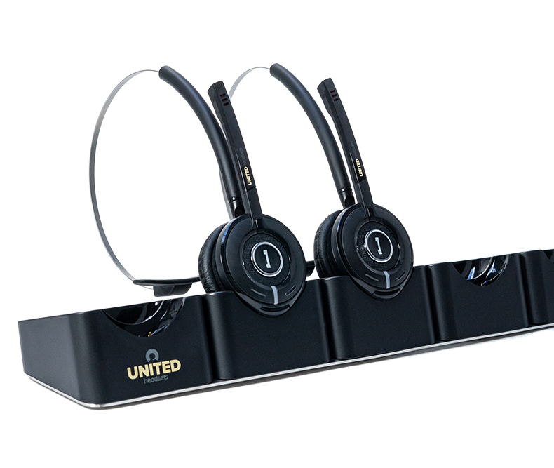 United Headsets Multicharger + 2 Retail DECT headsets